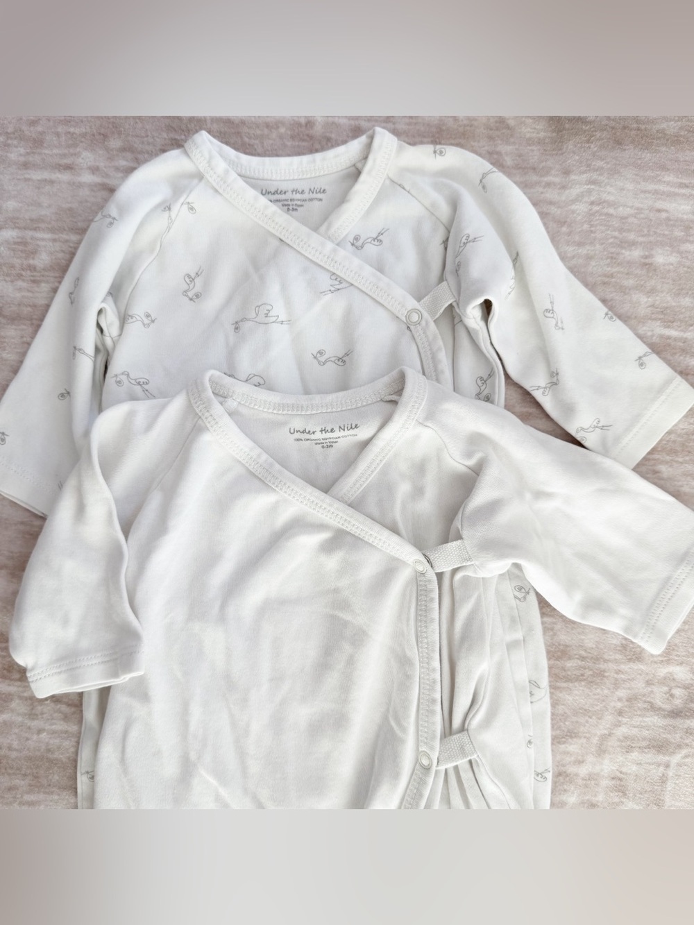 Under the Nile Crossover Baby Onesies 100% organic Egyptian cotton